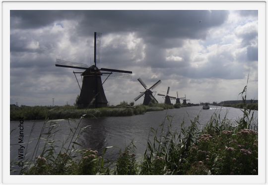 Windmühlenreihe in Kinderdijk